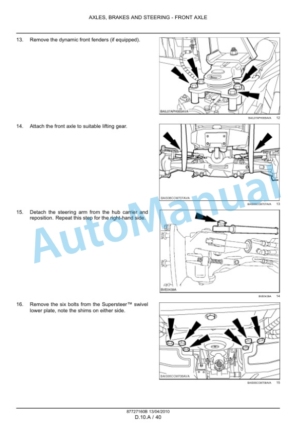New Holland T6030, T6050, T6070, T6080, T6090 Power Command - Range Command Tractor Service Manual 87727160BNA 5 New Holland T6030, T6050, T6070, T6080, T6090 Power Command - Range Command Tractor Service Manual 87727160BNA-5