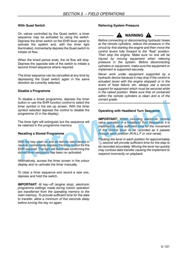 New Holland T6030, T6050, T6070, T6080, T6090 Sidewinder II Rage Command - Power Command Tractor Operation and Maintenance Manual 47770791 4 New Holland T6030, T6050, T6070, T6080, T6090 Sidewinder II Rage Command - Power Command Tractor Operation and Maintenance Manual 47770791 - Image 4