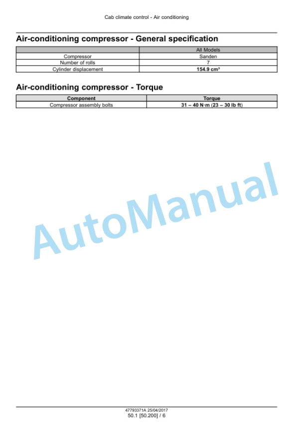 New Holland T6.110, T6.120, T6.130 Tier 3 Tractor Service Manual 47793371 4 New Holland T6.110, T6.120, T6.130 Tier 3 Tractor Service Manual 47793371 - Image 4