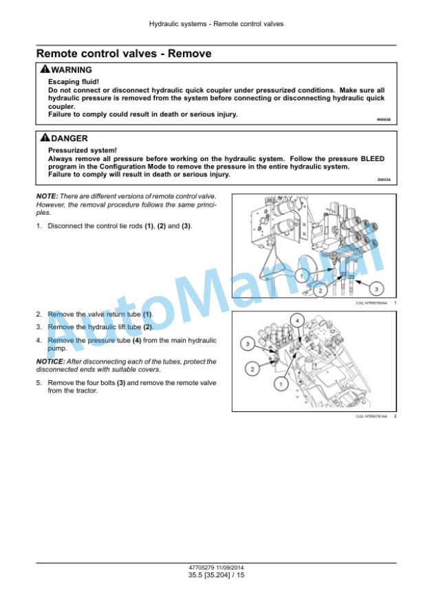 New Holland T6.110, T6.120, T6.130 Tractor Service Manual 47705279 3 New Holland T6.110, T6.120, T6.130 Tractor Service Manual 47705279 - Image 3