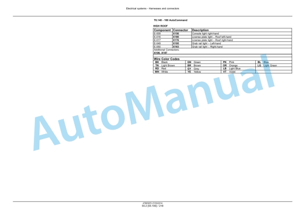 New Holland T6.120, T6.140, T6.150, T6.155, T6.160, T6.165, T6.175 Auto Command Tier 4A Tractor Service Manual 47665870 3 New Holland T6.120, T6.140, T6.150, T6.155, T6.160, T6.165, T6.175 Auto Command Tier 4A Tractor Service Manual 47665870 - Image 3