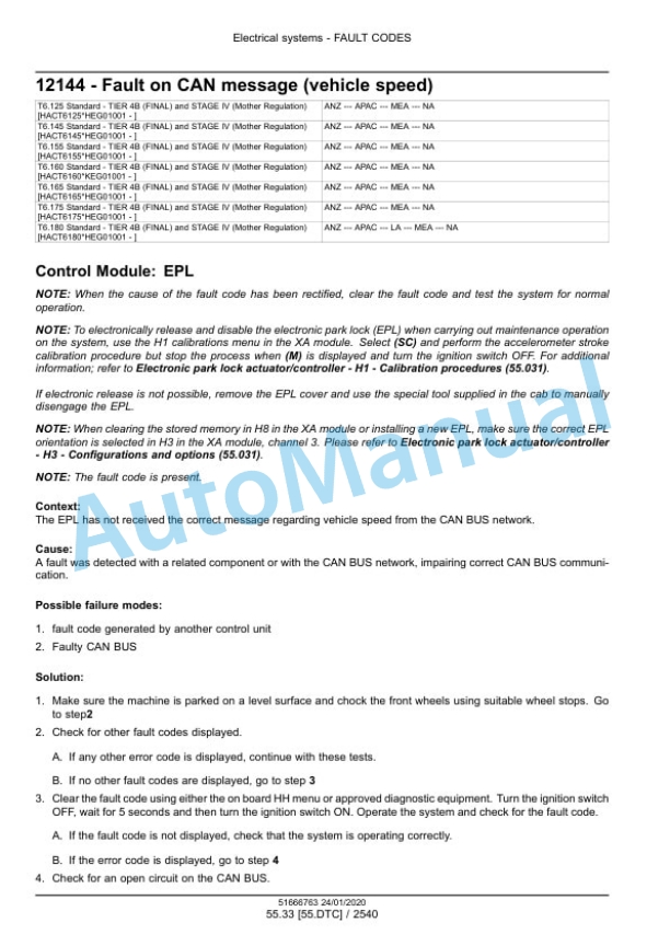 New Holland T6.125, T6.145, T6.155, T6.160, T6.165, T6.175, T6.180 Dynamic Command - Auto Command Tier 4B Final Tractor Service Manual 51666763 5 New Holland T6.125, T6.145, T6.155, T6.160, T6.165, T6.175, T6.180 Dynamic Command - Auto Command Tier 4B Final Tractor Service Manual 51666763 - Image 5