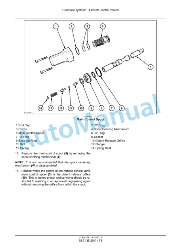 New Holland T6.125, T6.145, T6.155, T6.165, T6.175, T6.180 Auto Command Tier 4B Final Tractor Service Manual 47951293 5 New Holland T6.125, T6.145, T6.155, T6.165, T6.175, T6.180 Auto Command Tier 4B Final Tractor Service Manual 47951293 - Image 5