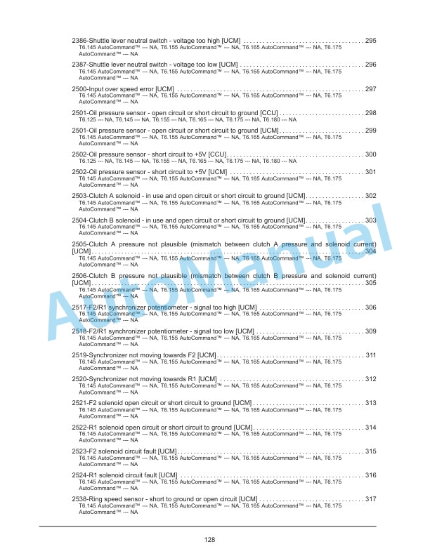 New Holland T6.125, T6.145, T6.155, T6.165, T6.175, T6.180 Auto Command Tier 4B Final Tractor Service Manual 47951306 5 New Holland T6.125, T6.145, T6.155, T6.165, T6.175, T6.180 Auto Command Tier 4B Final Tractor Service Manual 47951306-5