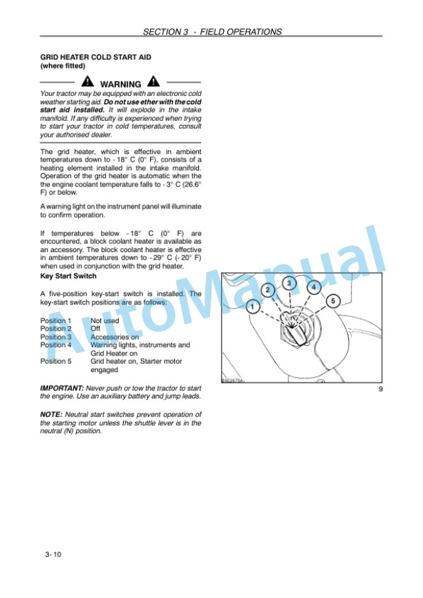 New Holland T7030, T7040, T7050, T7060 Power Command Transmission Operation and Maintenance Manual 47458232 11 New Holland T7030, T7040, T7050, T7060 Power Command Transmission Operation and Maintenance Manual 47458232-3