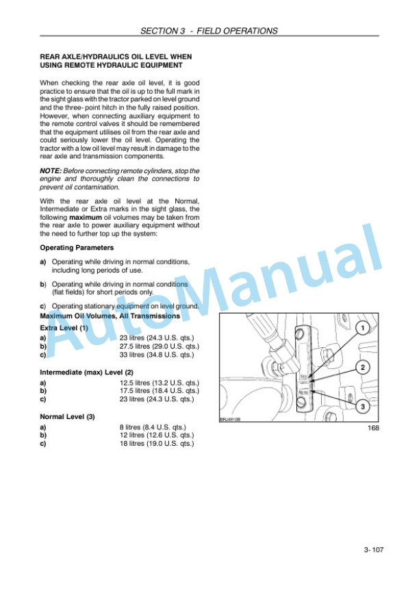 New Holland T7030, T7040, T7050, T7060 Power Command Transmission Operation and Maintenance Manual 47458232 12 New Holland T7030, T7040, T7050, T7060 Power Command Transmission Operation and Maintenance Manual 47458232-4