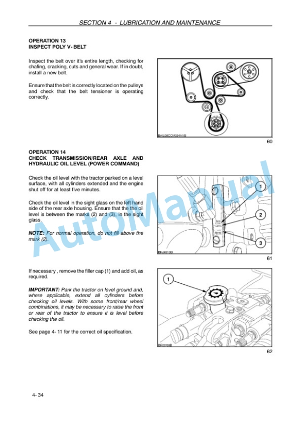 New Holland T7030, T7040, T7050, T7060, T7070 Sidewinder II Auto Command and Power Command Tractor Operation and Maintenance Manual 47458267 5 New Holland T7030, T7040, T7050, T7060, T7070 Sidewinder II Auto Command and Power Command Tractor Operation and Maintenance Manual 47458267-5