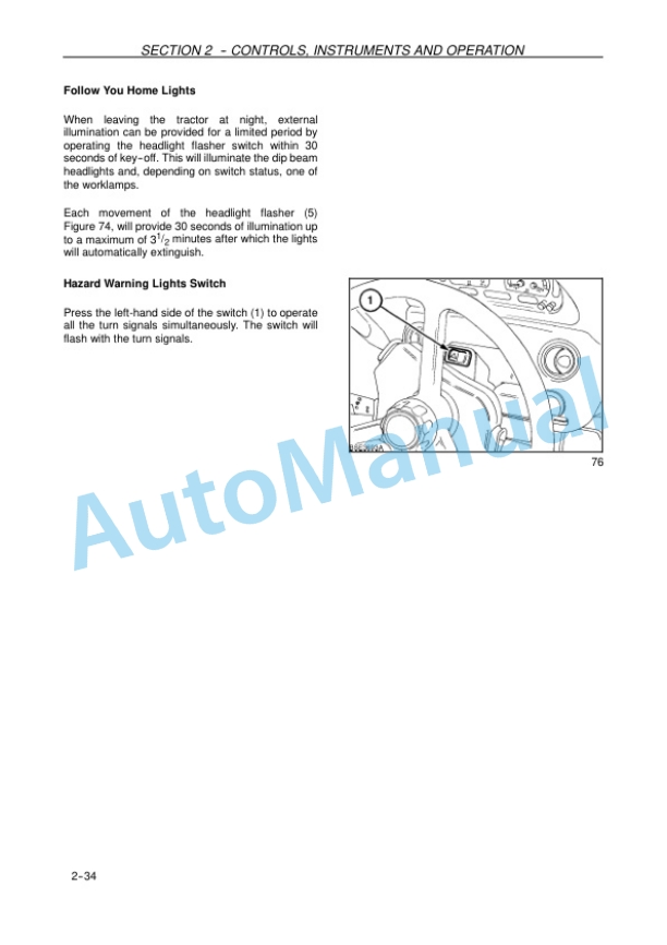 New Holland T7030, T7040, T7050, T7060 Tractor Operation and Maintenance Manual 47372707 10 New Holland T7030, T7040, T7050, T7060 Tractor Operation and Maintenance Manual 47372707-2