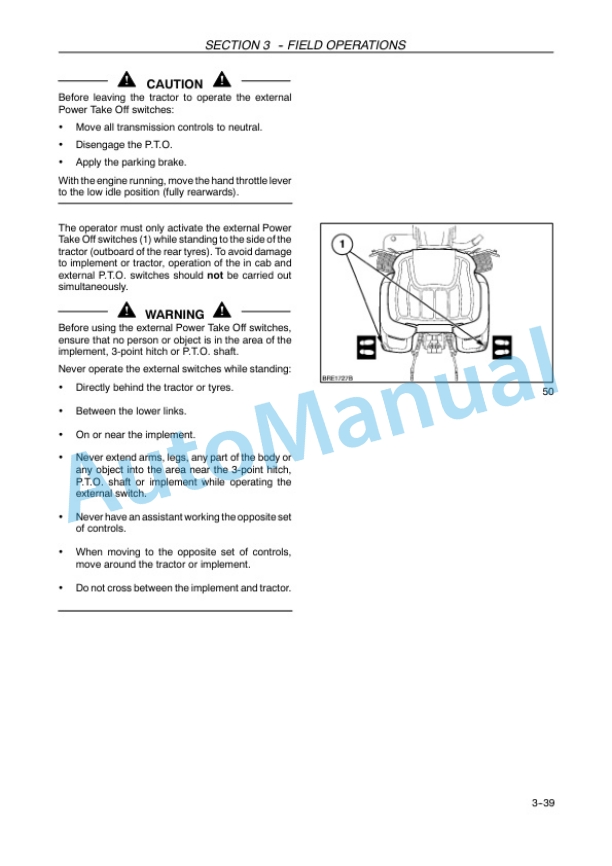 New Holland T7030, T7040, T7050, T7060 Tractor Operation and Maintenance Manual 82999186 11 New Holland T7030, T7040, T7050, T7060 Tractor Operation and Maintenance Manual 82999186-3