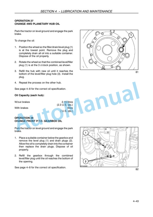 New Holland T7030, T7040, T7050, T7060 Tractor Operation and Maintenance Manual 82999186 13 New Holland T7030, T7040, T7050, T7060 Tractor Operation and Maintenance Manual 82999186-5