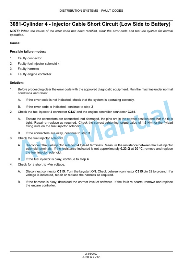New Holland T7030, T7040, T7050, T7060 Tractor Repair Manual 87663220 3 New Holland T7030, T7040, T7050, T7060 Tractor Repair Manual 87663220-3