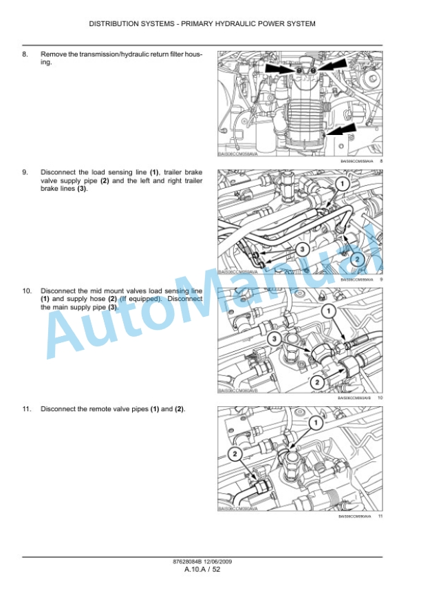 New Holland T7030, T7040, T7050, T7060 Tractor Service Manual 84410775 4 New Holland T7030, T7040, T7050, T7060 Tractor Service Manual 84410775 - Image 4