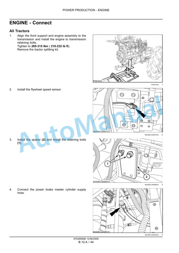 New Holland T7030, T7040, T7050, T7060 Tractor Service Manual 84410779 10 New Holland T7030, T7040, T7050, T7060 Tractor Service Manual 84410779-2