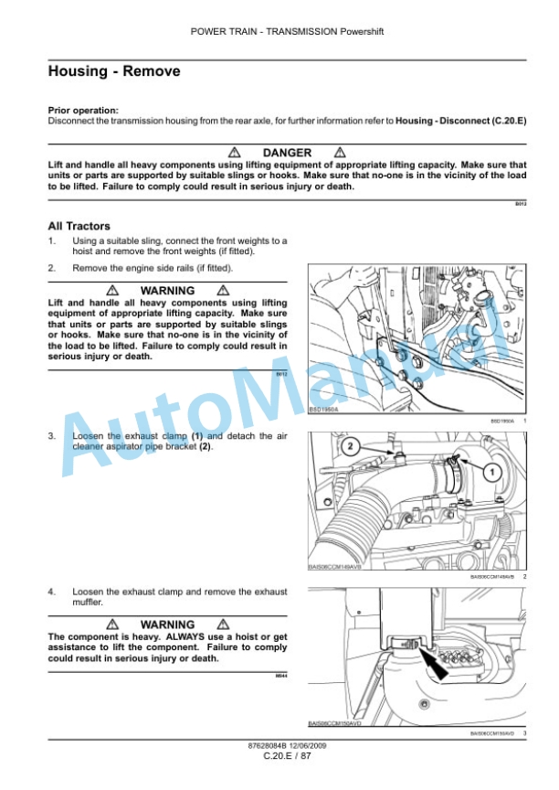 New Holland T7030, T7040, T7050, T7060 Tractor Service Manual 84410780 3 New Holland T7030, T7040, T7050, T7060 Tractor Service Manual 84410780-3