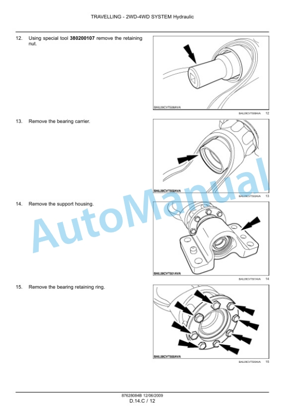 New Holland T7030, T7040, T7050, T7060 Tractor Service Manual 84410781 3 New Holland T7030, T7040, T7050, T7060 Tractor Service Manual 84410781 - Image 3