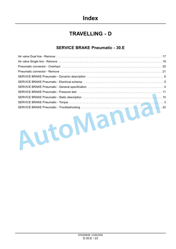 New Holland T7030, T7040, T7050, T7060 Tractor Service Manual 84410781 5 New Holland T7030, T7040, T7050, T7060 Tractor Service Manual 84410781 - Image 5