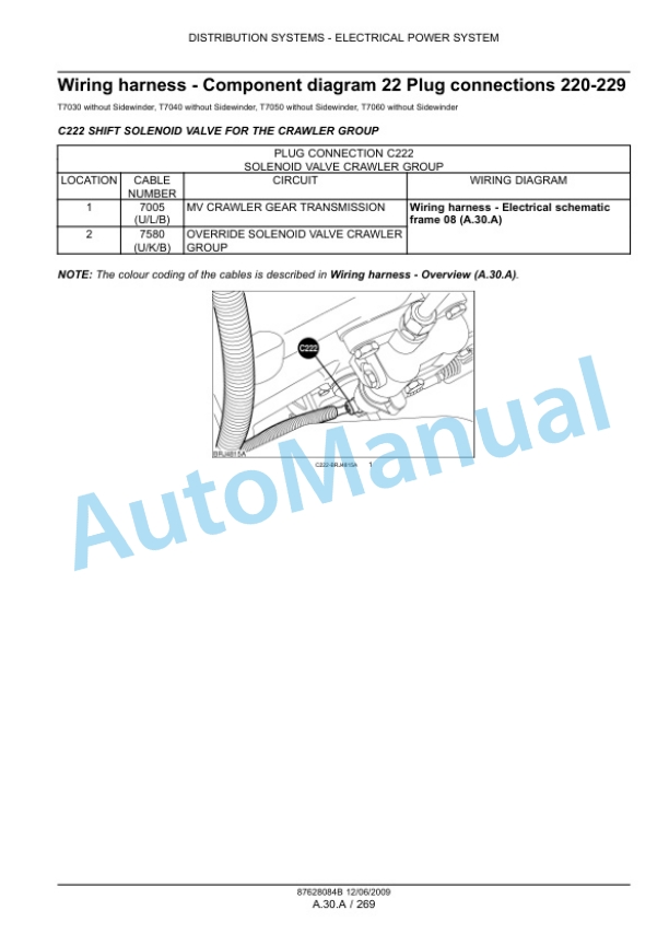 New Holland T7030, T7040, T7050, T7060 Tractor Service Manual 87628084BNA 2 New Holland T7030, T7040, T7050, T7060 Tractor Service Manual 87628084BNA-2