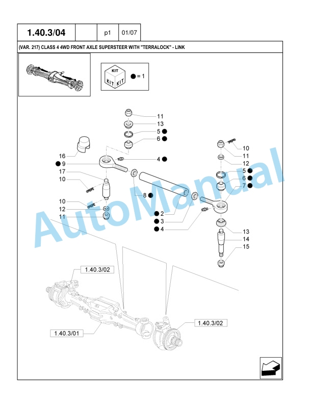 New Holland T7030, T7040, T7050, T7060 Tractor Service Parts Catalogue 87635889 3 New Holland T7030, T7040, T7050, T7060 Tractor Service Parts Catalogue 87635889-3
