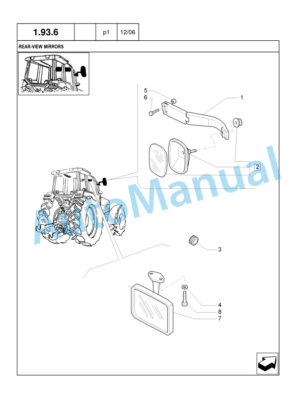 New Holland T7030, T7040, T7050, T7060 Tractor Service Parts Catalogue 87635889 5 New Holland T7030, T7040, T7050, T7060 Tractor Service Parts Catalogue 87635889-5