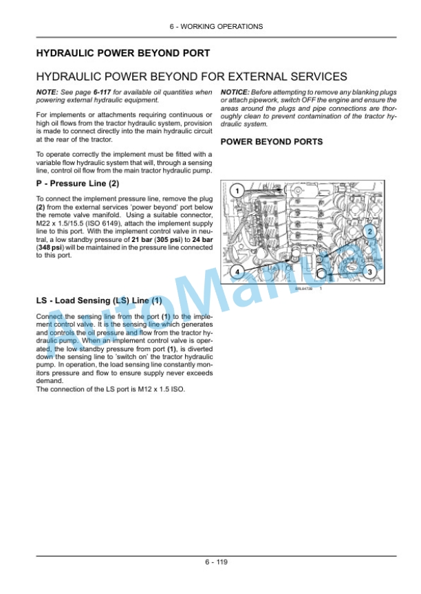 New Holland T7.170, T7.185, T7.200, T7.210 Sidewinder II Auto Command Tractor Operation and Maintenance Manual 84345261 4 New Holland T7.170, T7.185, T7.200, T7.210 Sidewinder II Auto Command Tractor Operation and Maintenance Manual 84345261-4