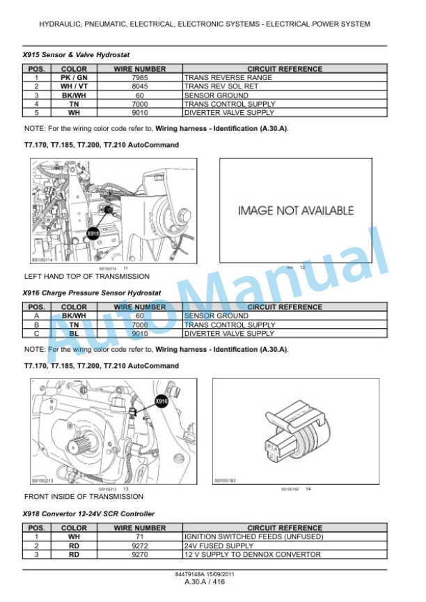 New Holland T7.170, T7.185, T7.200, T7.210 Tractor Service Manual 84479148A 2 New Holland T7.170, T7.185, T7.200, T7.210 Tractor Service Manual 84479148A-2