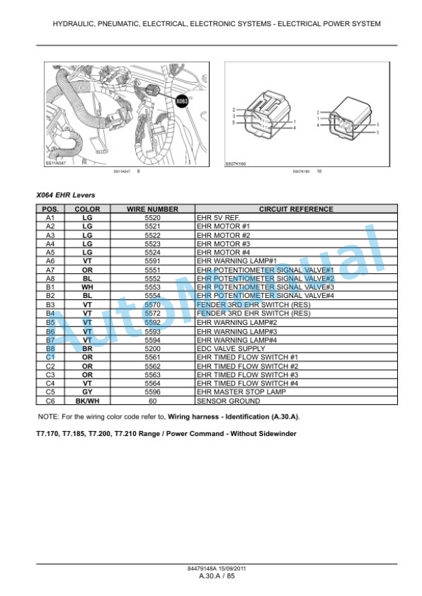 New Holland T7.170, T7.185, T7.200, T7.210 Tractor Service Manual 84561158 2 New Holland T7.170, T7.185, T7.200, T7.210 Tractor Service Manual 84561158-2