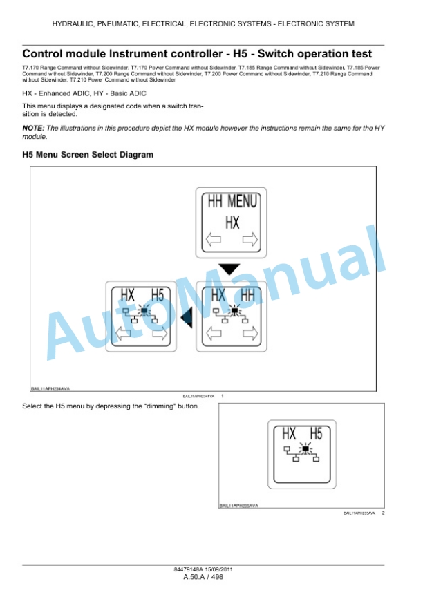 New Holland T7.170, T7.185, T7.200, T7.210 Tractor Service Manual 84561161 2 New Holland T7.170, T7.185, T7.200, T7.210 Tractor Service Manual 84561161-2