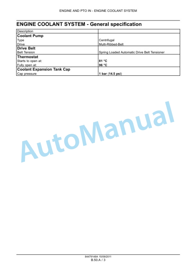 New Holland T7.170, T7.185, T7.200, T7.210 Tractor Service Manual 84561162 5 New Holland T7.170, T7.185, T7.200, T7.210 Tractor Service Manual 84561162-5