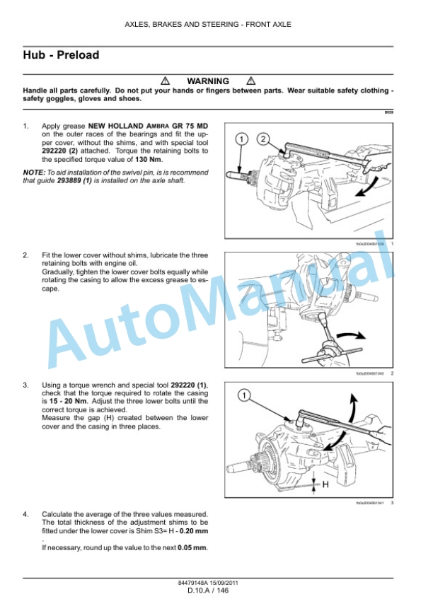 New Holland T7.170, T7.185, T7.200, T7.210 Tractor Service Manual 84561164 4 New Holland T7.170, T7.185, T7.200, T7.210 Tractor Service Manual 84561164-4