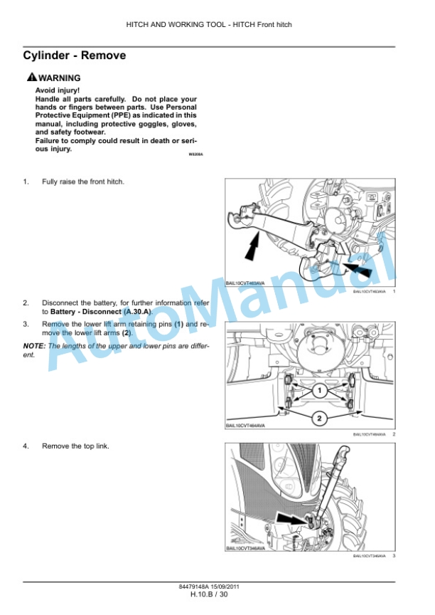 New Holland T7.170, T7.185, T7.200, T7.210 Tractor Service Manual 84561166 5 New Holland T7.170, T7.185, T7.200, T7.210 Tractor Service Manual 84561166 - Image 5