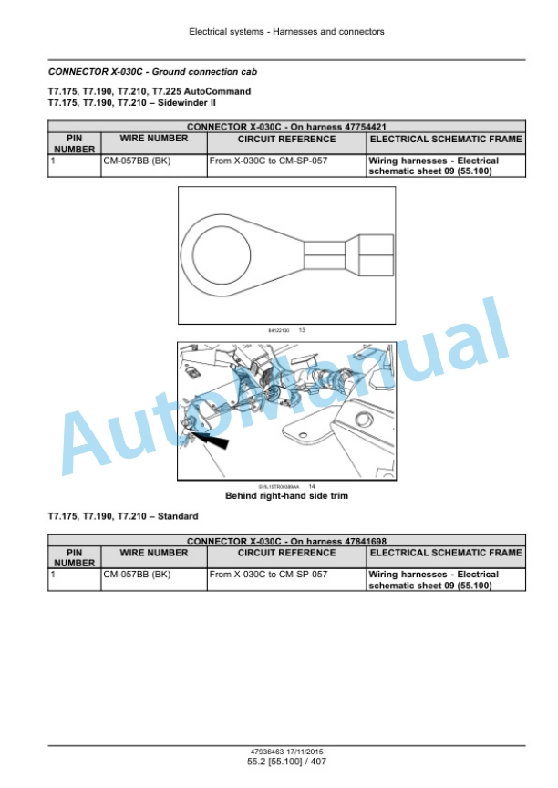 New Holland T7.175, T7.190, T7.210, T7.225 Auto Command Tier 4B Final Tractor Service Manual 47936463 3 New Holland T7.175, T7.190, T7.210, T7.225 Auto Command Tier 4B Final Tractor Service Manual 47936463 - Image 3