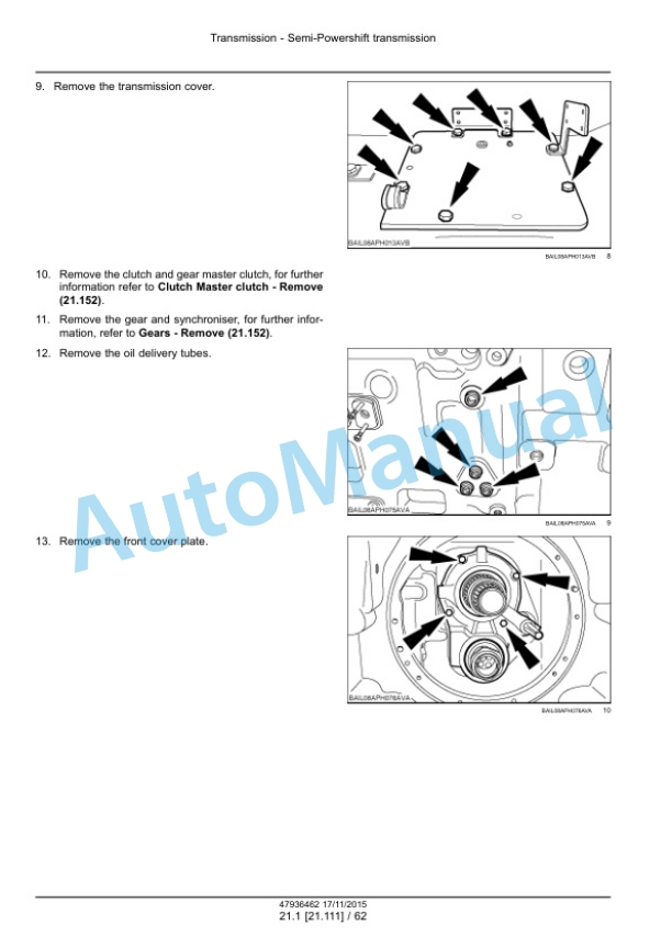 New Holland T7.175, T7.190, T7.210, T7.225 Auto Command Tier 4B Final Tractor Service Manual 47969472 2 New Holland T7.175, T7.190, T7.210, T7.225 Auto Command Tier 4B Final Tractor Service Manual 47969472-2