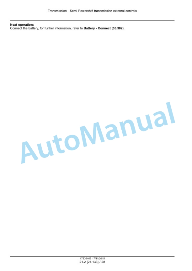 New Holland T7.175, T7.190, T7.210, T7.225 Auto Command Tier 4B Final Tractor Service Manual 47969472 3 New Holland T7.175, T7.190, T7.210, T7.225 Auto Command Tier 4B Final Tractor Service Manual 47969472-3