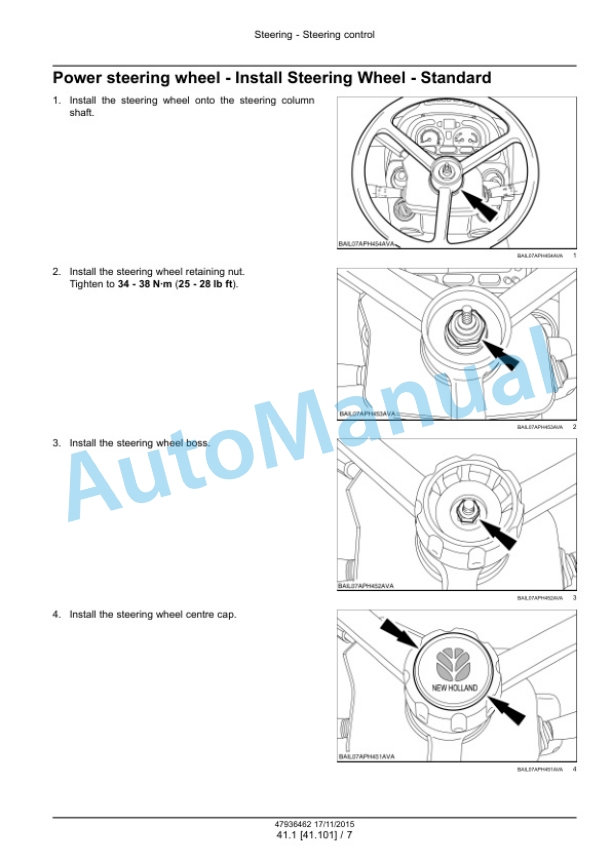 New Holland T7.175, T7.190, T7.210, T7.225 Auto Command Tier 4B Final Tractor Service Manual 47969477 3 New Holland T7.175, T7.190, T7.210, T7.225 Auto Command Tier 4B Final Tractor Service Manual 47969477 - Image 3