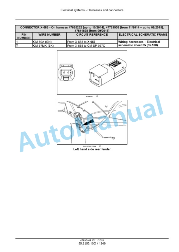 New Holland T7.175, T7.190, T7.210, T7.225 Auto Command Tier 4B Final Tractor Service Manual 47969482 2 New Holland T7.175, T7.190, T7.210, T7.225 Auto Command Tier 4B Final Tractor Service Manual 47969482-2