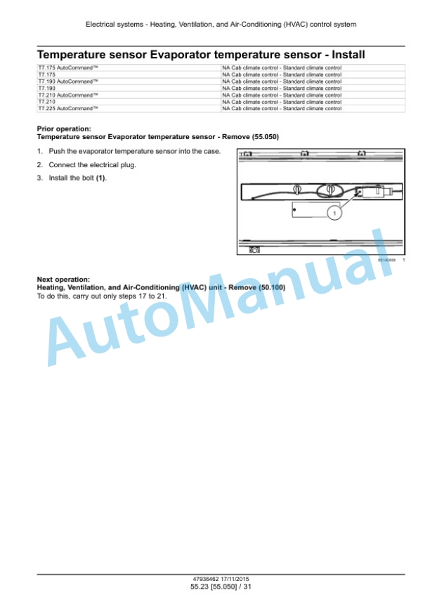 New Holland T7.175, T7.190, T7.210, T7.225 Auto Command Tier 4B Final Tractor Service Manual 47969485 4 New Holland T7.175, T7.190, T7.210, T7.225 Auto Command Tier 4B Final Tractor Service Manual 47969485 - Image 4