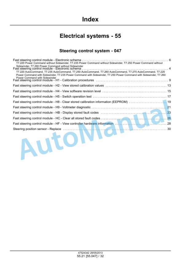 New Holland T7.220, T7.235, T7.250, T7.260, T7.270 Auto Command - Power Command Tractor Service Manual 47524342 4 New Holland T7.220, T7.235, T7.250, T7.260, T7.270 Auto Command - Power Command Tractor Service Manual 47524342 - Image 4