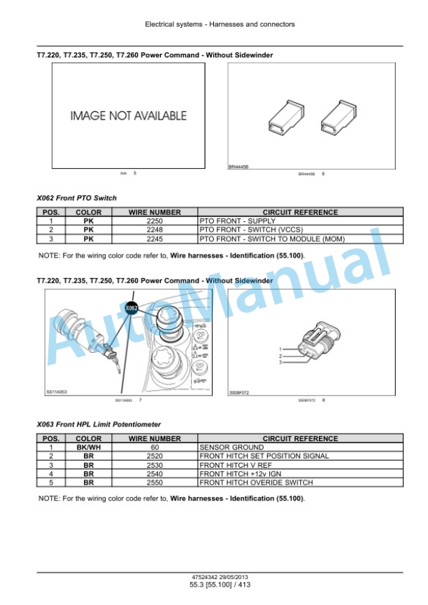 New Holland T7.220, T7.235, T7.250, T7.260, T7.270 Auto Command - Power Command Tractor Service Manual 47567523 2 New Holland T7.220, T7.235, T7.250, T7.260, T7.270 Auto Command - Power Command Tractor Service Manual 47567523-2