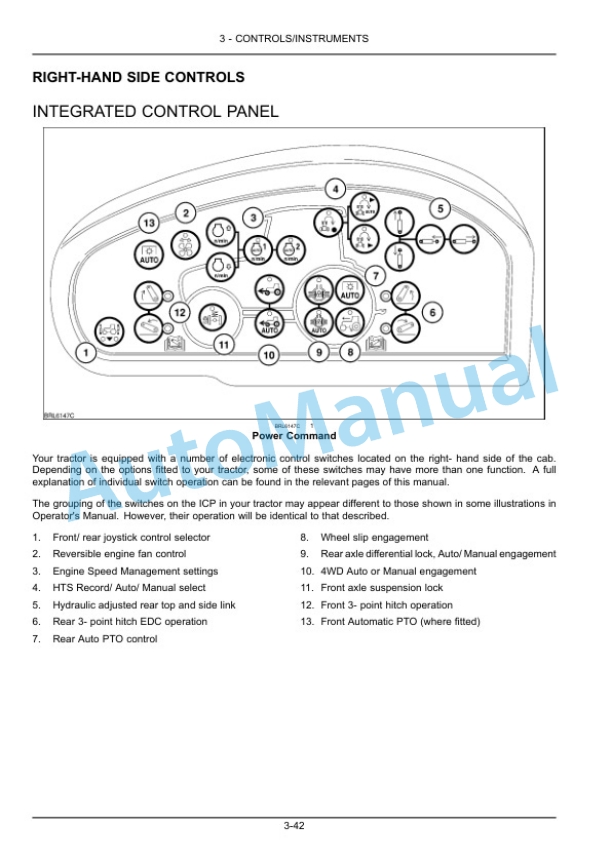 New Holland T7.220, T7.235, T7.250, T7.260, T7.270 Sidewinder II Auto Command - Power Command Tractor Operation and Maintenance Manual 47457140 2 New Holland T7.220, T7.235, T7.250, T7.260, T7.270 Sidewinder II Auto Command - Power Command Tractor Operation and Maintenance Manual 47457140 - Image 2