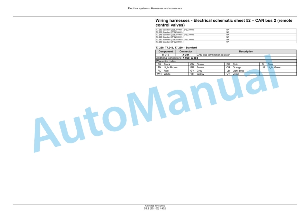 New Holland T7.230, T7.245, T7.260, T7.270 Auto Command Tier 4B Final Tractor Service Manual 47985255 5 New Holland T7.230, T7.245, T7.260, T7.270 Auto Command Tier 4B Final Tractor Service Manual 47985255-5