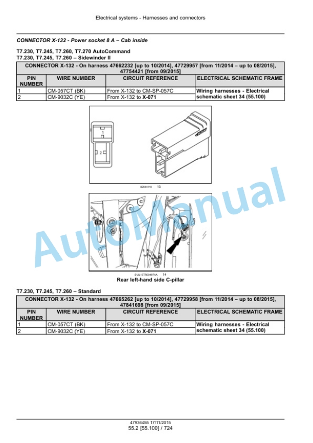 New Holland T7.230, T7.245, T7.260, T7.270 Auto Command Tier 4B Final Tractor Service Manual 47985256 5 New Holland T7.230, T7.245, T7.260, T7.270 Auto Command Tier 4B Final Tractor Service Manual 47985256-5
