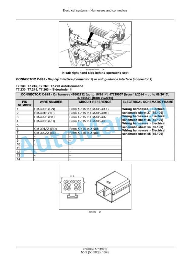 New Holland T7.230, T7.245, T7.260, T7.270 Auto Command Tier 4B Final Tractor Service Manual 47985257 5 New Holland T7.230, T7.245, T7.260, T7.270 Auto Command Tier 4B Final Tractor Service Manual 47985257-5