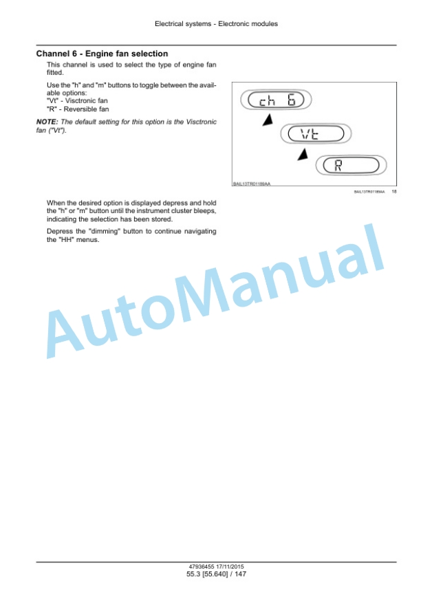 New Holland T7.230, T7.245, T7.260, T7.270 Auto Command Tier 4B Final Tractor Service Manual 47985259 3 New Holland T7.230, T7.245, T7.260, T7.270 Auto Command Tier 4B Final Tractor Service Manual 47985259-3