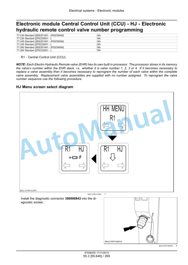 New Holland T7.230, T7.245, T7.260, T7.270 Auto Command Tier 4B Final Tractor Service Manual 47985259 5 New Holland T7.230, T7.245, T7.260, T7.270 Auto Command Tier 4B Final Tractor Service Manual 47985259-5