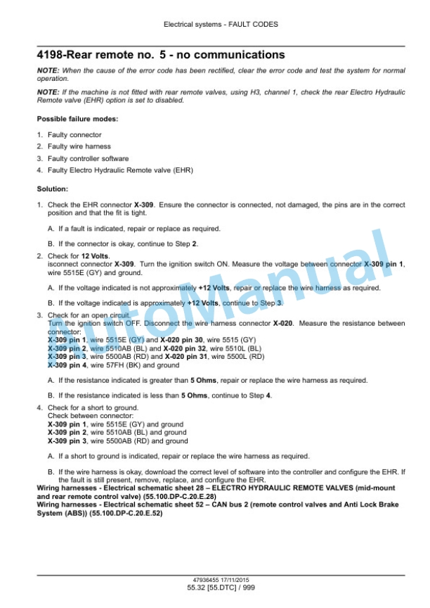 New Holland T7.230, T7.245, T7.260, T7.270 Auto Command Tier 4B Final Tractor Service Manual 47985264 5 New Holland T7.230, T7.245, T7.260, T7.270 Auto Command Tier 4B Final Tractor Service Manual 47985264-5