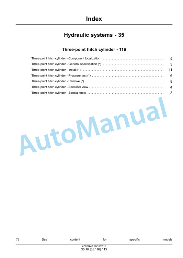 New Holland T7.240, T7.245, T7.260 Tractor Service Manual 47770440 3 New Holland T7.240, T7.245, T7.260 Tractor Service Manual 47770440 - Image 3