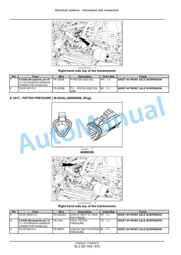 New Holland T7.275, T7.290, T7.315 AutoCommand Sidewinder II Stage IV - Stage V Tractor Service Manual 51643491 3 New Holland T7.275, T7.290, T7.315 AutoCommand Sidewinder II Stage IV - Stage V Tractor Service Manual 51643491 - Image 3
