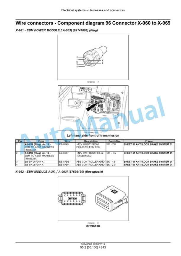 New Holland T7.275, T7.290, T7.315 AutoCommand Sidewinder II Tier 4B Final - Stage V Tractor Service Manual 51643503 3 New Holland T7.275, T7.290, T7.315 AutoCommand Sidewinder II Tier 4B Final - Stage V Tractor Service Manual 51643503 - Image 3