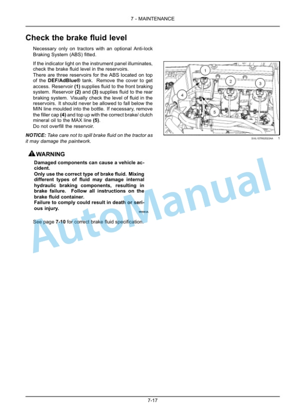 New Holland T7.290, T7.315 Auto Command Tier 4B Final Tractor Operation and Maintenance Manual 51533502 5 New Holland T7.290, T7.315 Auto Command Tier 4B Final Tractor Operation and Maintenance Manual 51533502 - Image 5