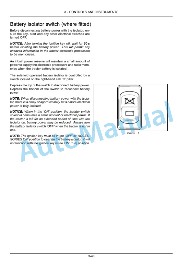 New Holland T7.290, T7.315 Tier 4B Final Sidewinder II Auto Command Tractor Operation and Maintenance Manual 48058879 5 New Holland T7.290, T7.315 Tier 4B Final Sidewinder II Auto Command Tractor Operation and Maintenance Manual 48058879 - Image 5